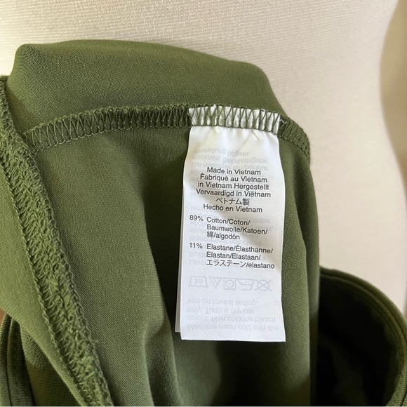 NWT J. Crew Factory Green Cotton Blend Stretch Cropped Leggings Size XS - Picture 5 of 8